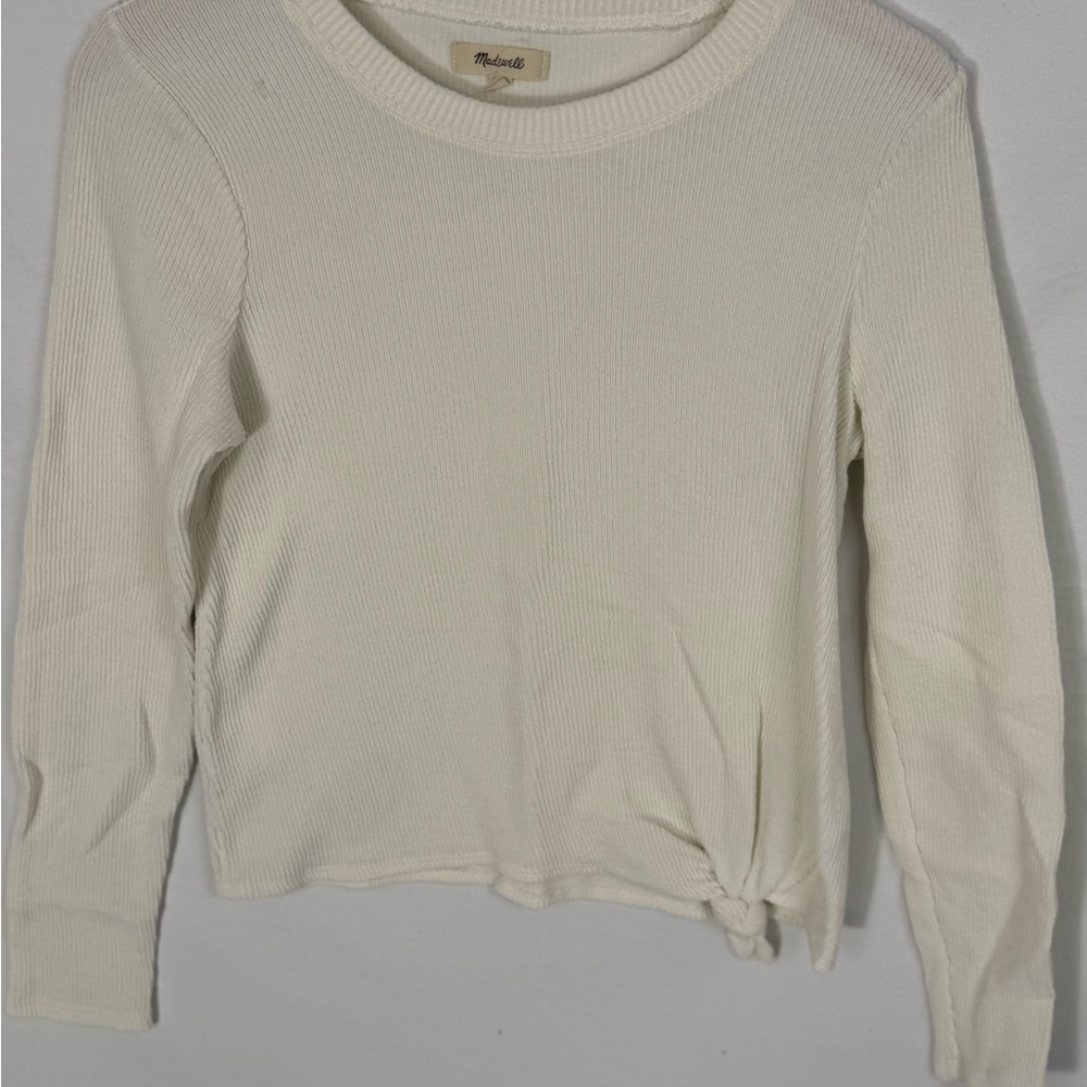 Madewell Ivory Knit Pullover